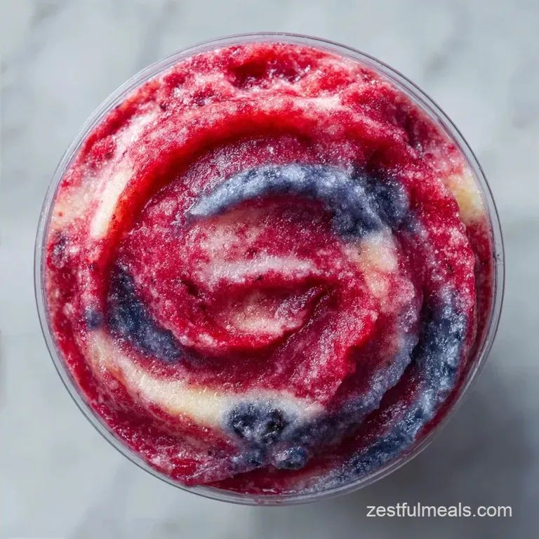 Fruit Slushie: Red White and Blue