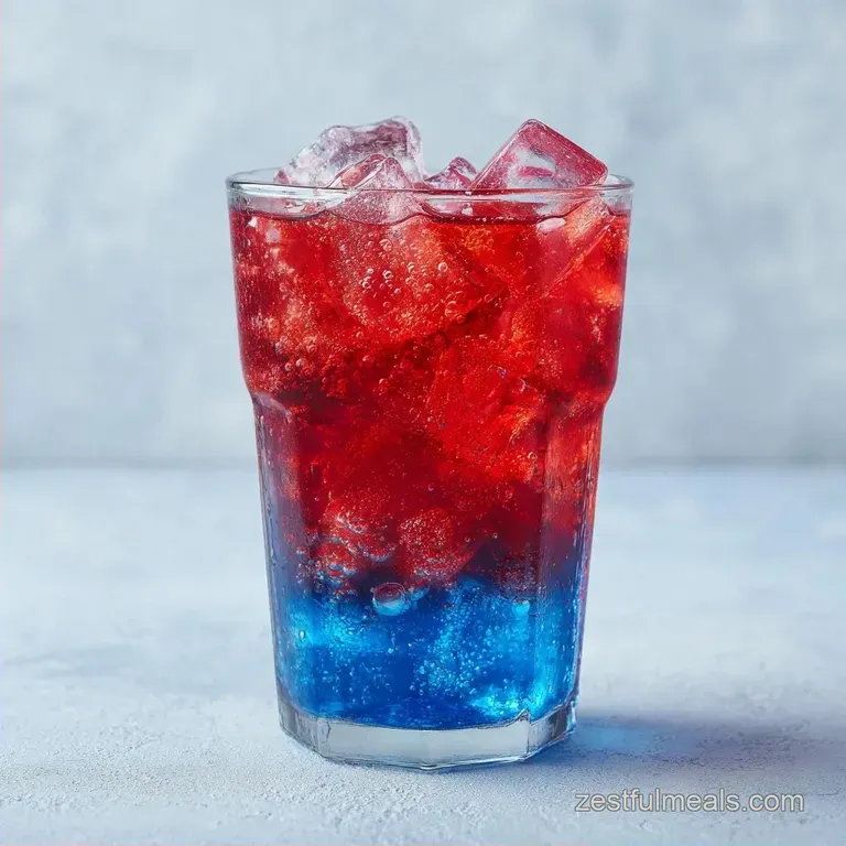 Layered Soda: Red White and Blue