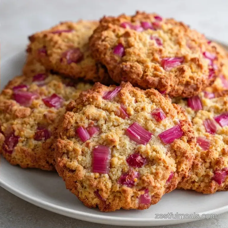 Rhubarb Cookies With Brown Sugar: Chewy and Golden