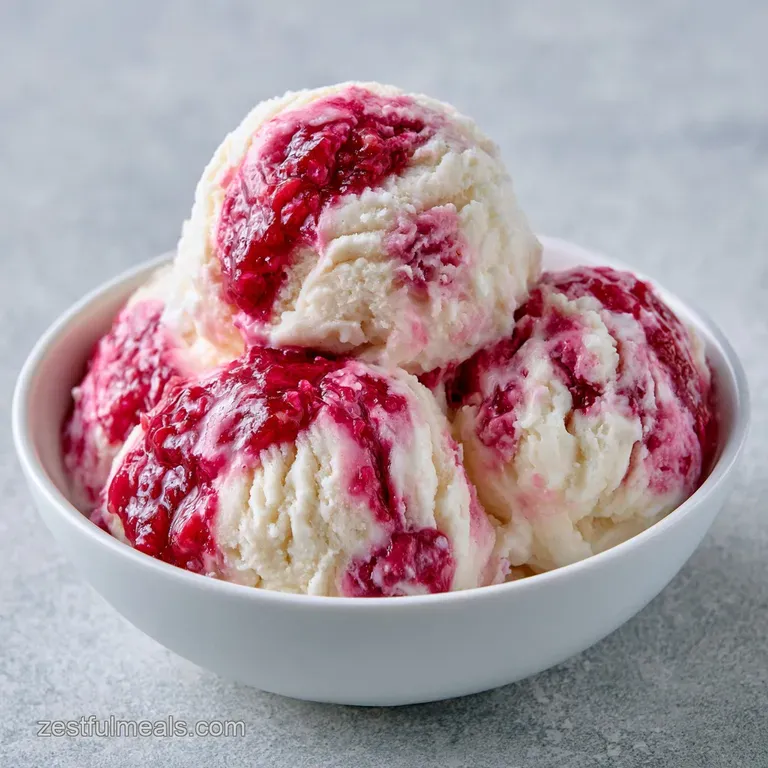 Rhubarb Jam Swirl Ice Cream: Failure-Proof