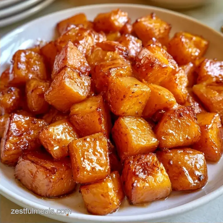 Roasted Butternut Squash Side Dish with Maple