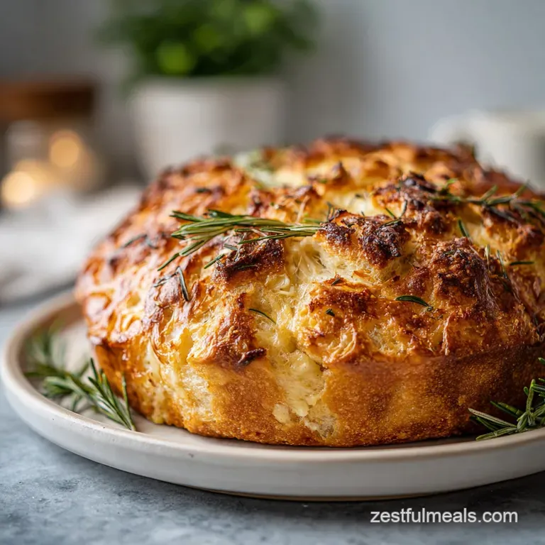 Rosemary Roasted Garlic Artisan Bread