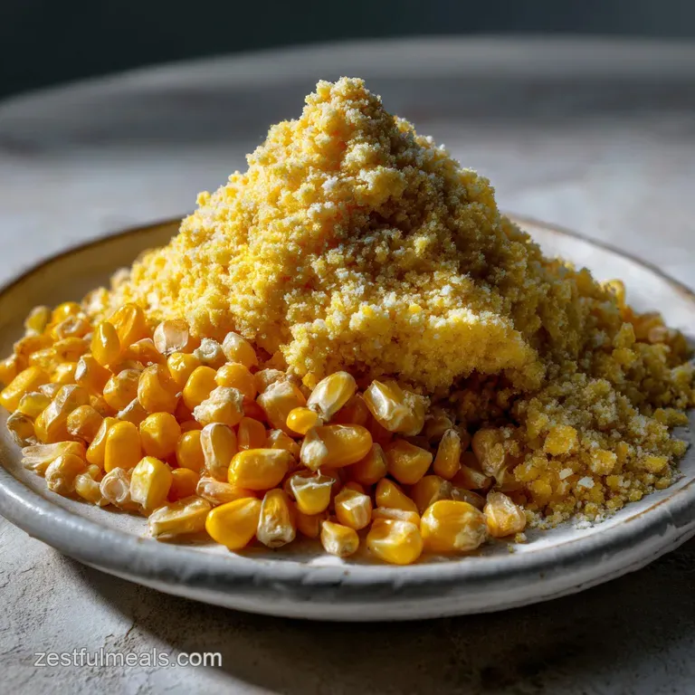 Warm, golden slices of cornbread artfully arranged on a rustic wooden board. Steam rises, inviting a taste of the comforti...