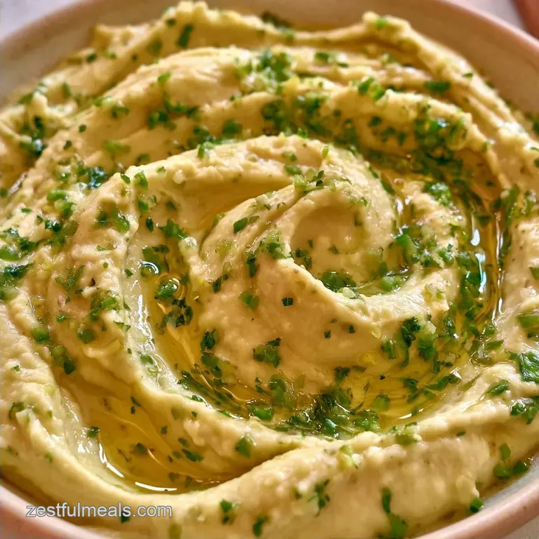 Serrano Pepper Hummus in 10 Minutes