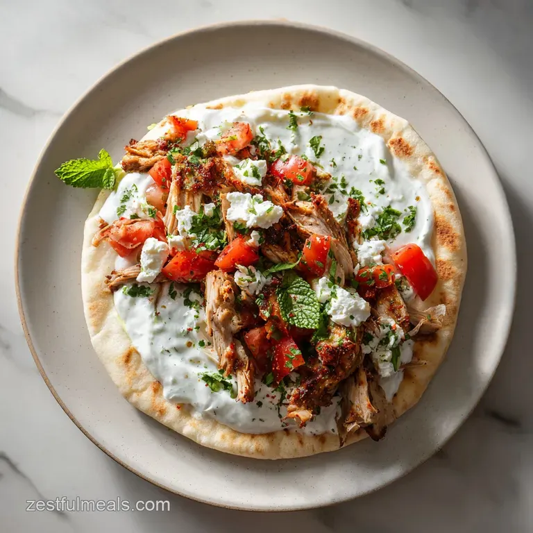 Slow Cooker Chicken Gyros: Tender and Zesty