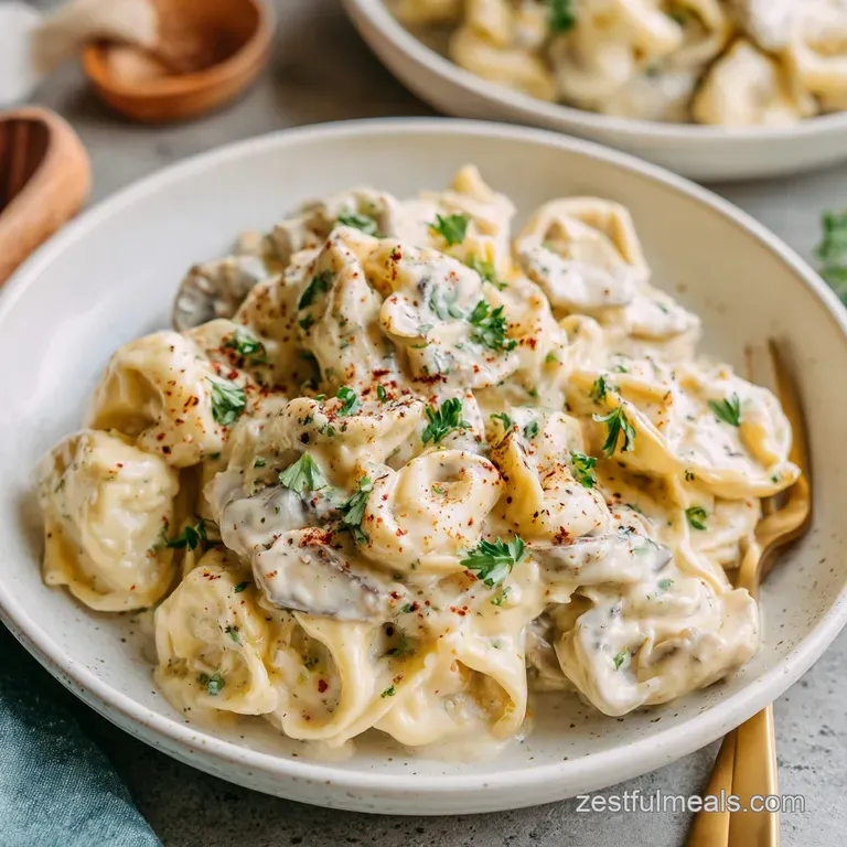 Tortellini Alfredo: Creamy and Tender