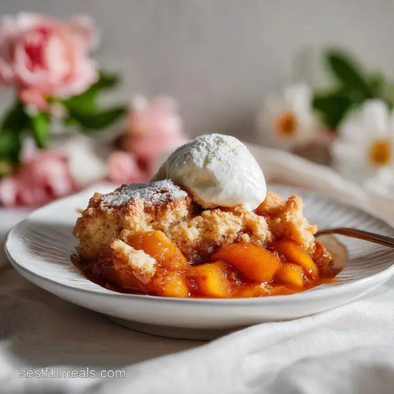 Authentic Southern Peach Cobbler
