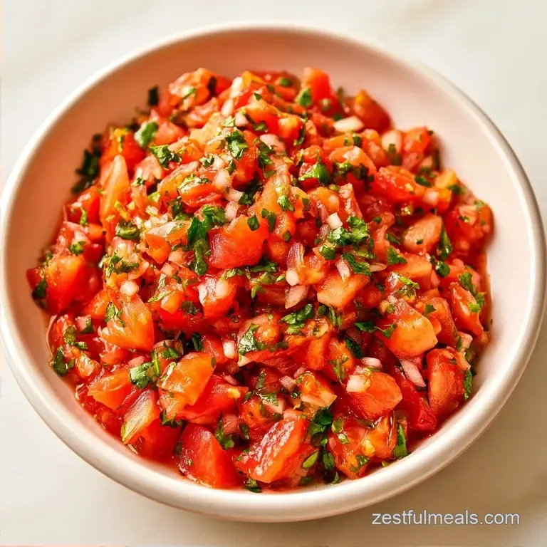 Mexican Spicy Salsa: Zesty and Chunky