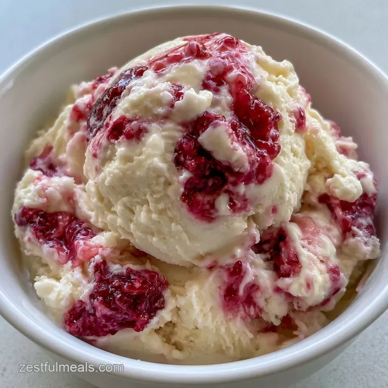 Strawberry Rhubarb Jam Ice Cream: Velvety and Tangy