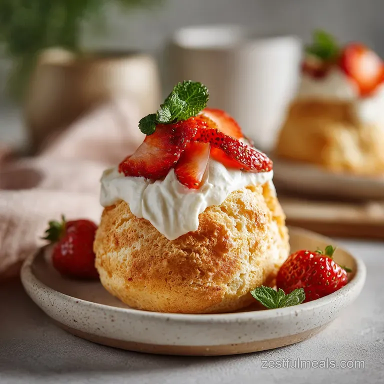 Three oval dessert bites on a marble platter with a swirl of cream and a vibrant mint leaf garnish for a pop of color.
