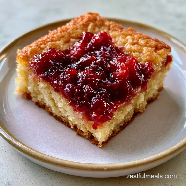 Sweet Rhubarb Jam Dessert: Tart Velvety Jam Bars