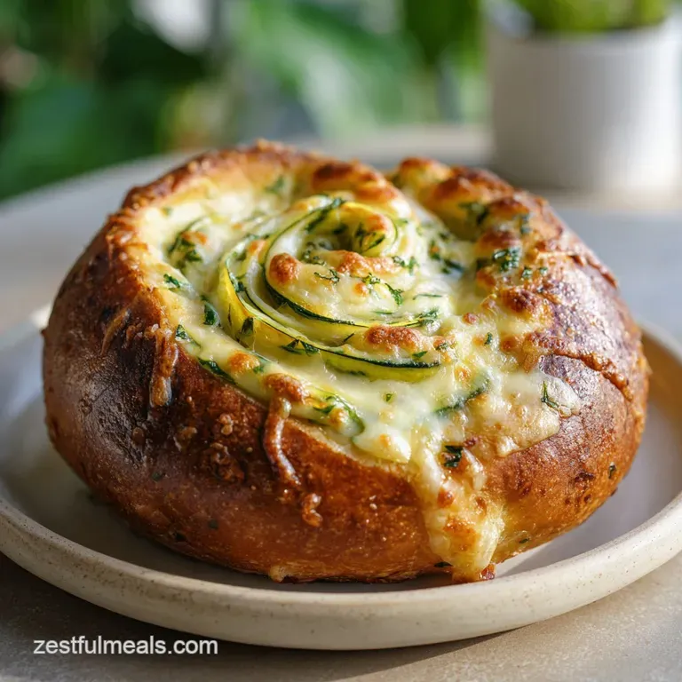 Swirled Garlic Herb and Cheese Bread: Savory and Crisp