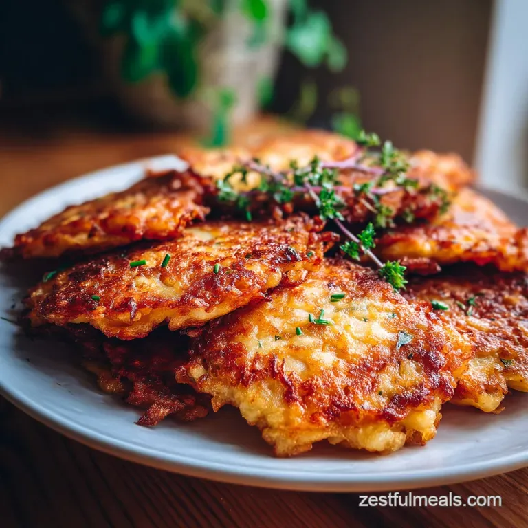 German Potato Pancakes: Shatter Crisp and Creamy