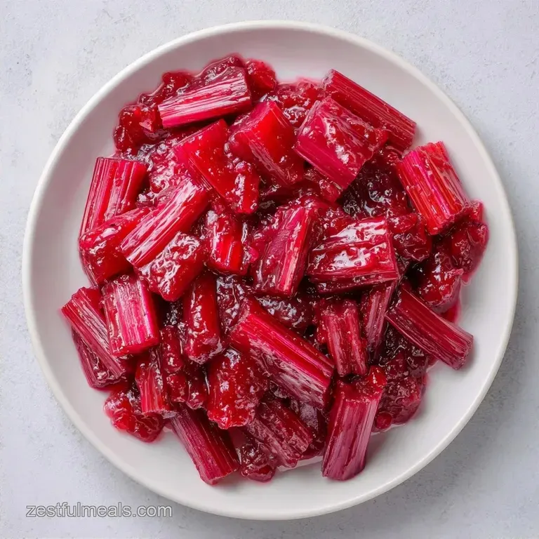 Rhubarb Jam: Old Fashioned Water Bath