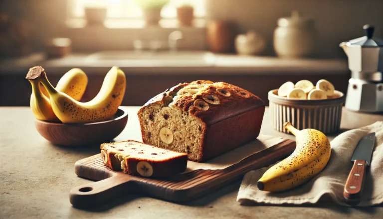 Banana Bread With Two Bananas